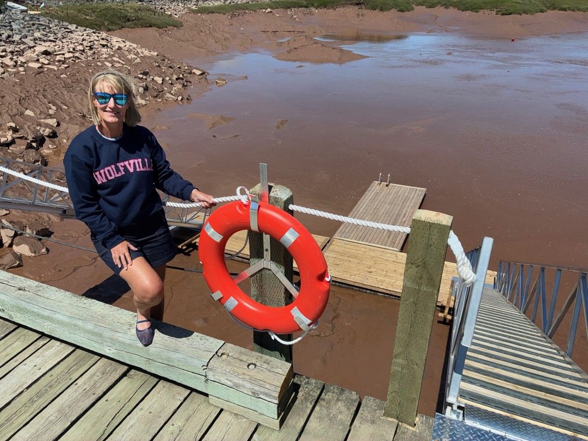 Floating dock at Wolfville waterfront brings new recreational opportunities