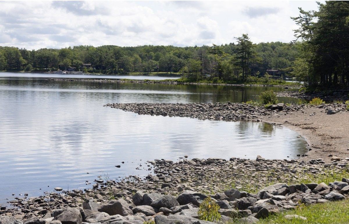  the beach at oakfield provincial park on wednesday. the beach is currently closed due to the presence of blue-green algae.