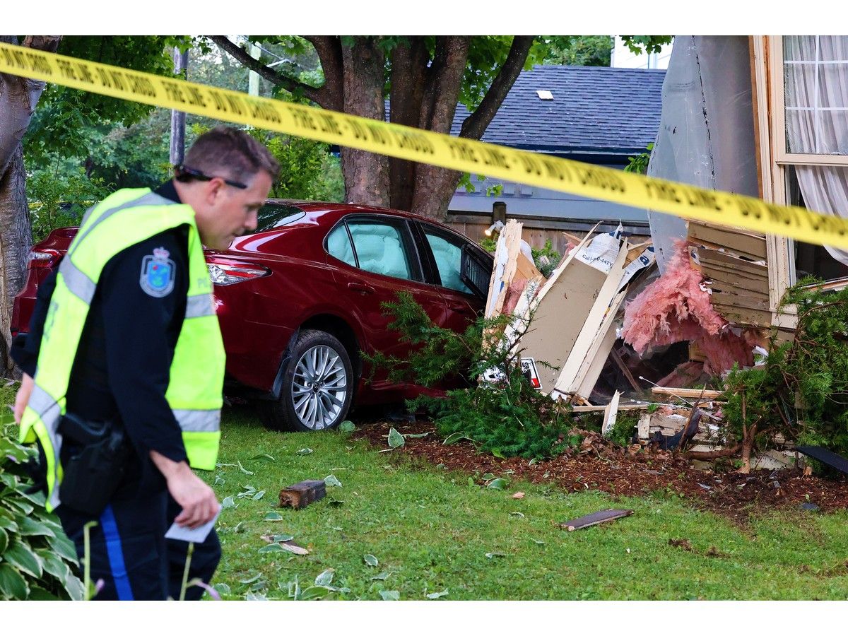 Car crashes into home following two-vehicle Regatta Day collision in St. John's