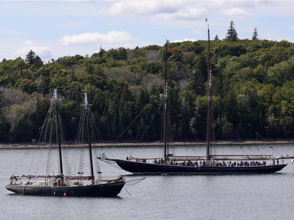 Bluenose II schooner Roseway Grand Bank schooner Lunenburg Harbour