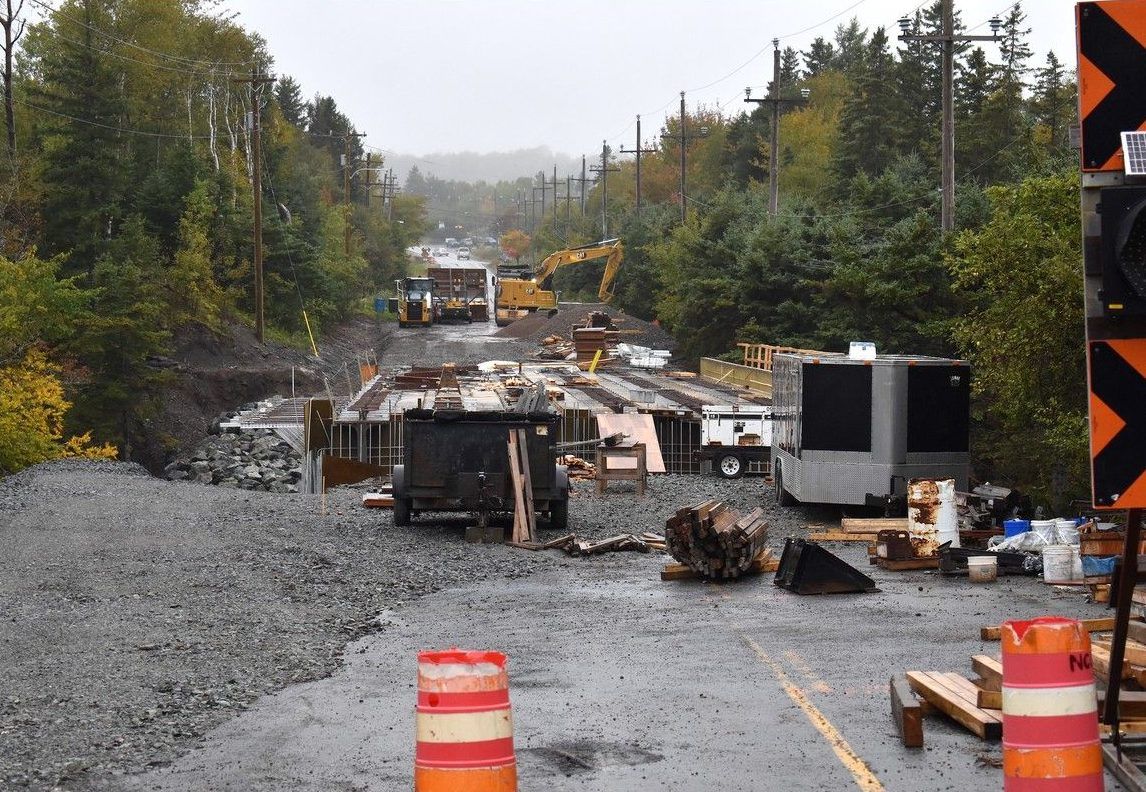 The Campbell Brook Bridge project completion date has once again been moved. The Keltic Drive bridge is now expected to be finished by Dec. 20. JEREMY FRASER/CAPE BRETON POST