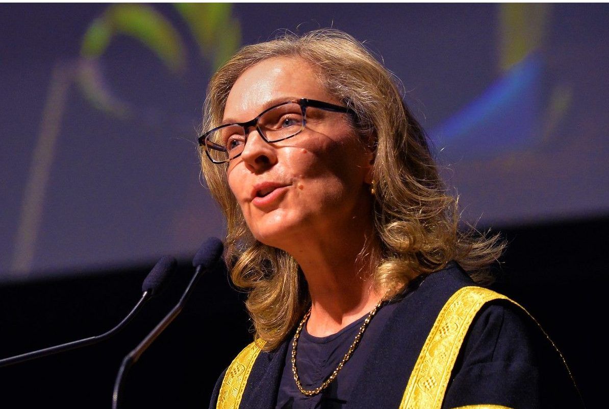 Public orator Jennifer Lokash speaks to graduates at Memorial University of Newfoundland and Labrador’s fall convocation session Thursday afternoon Oct. 15, 2026.