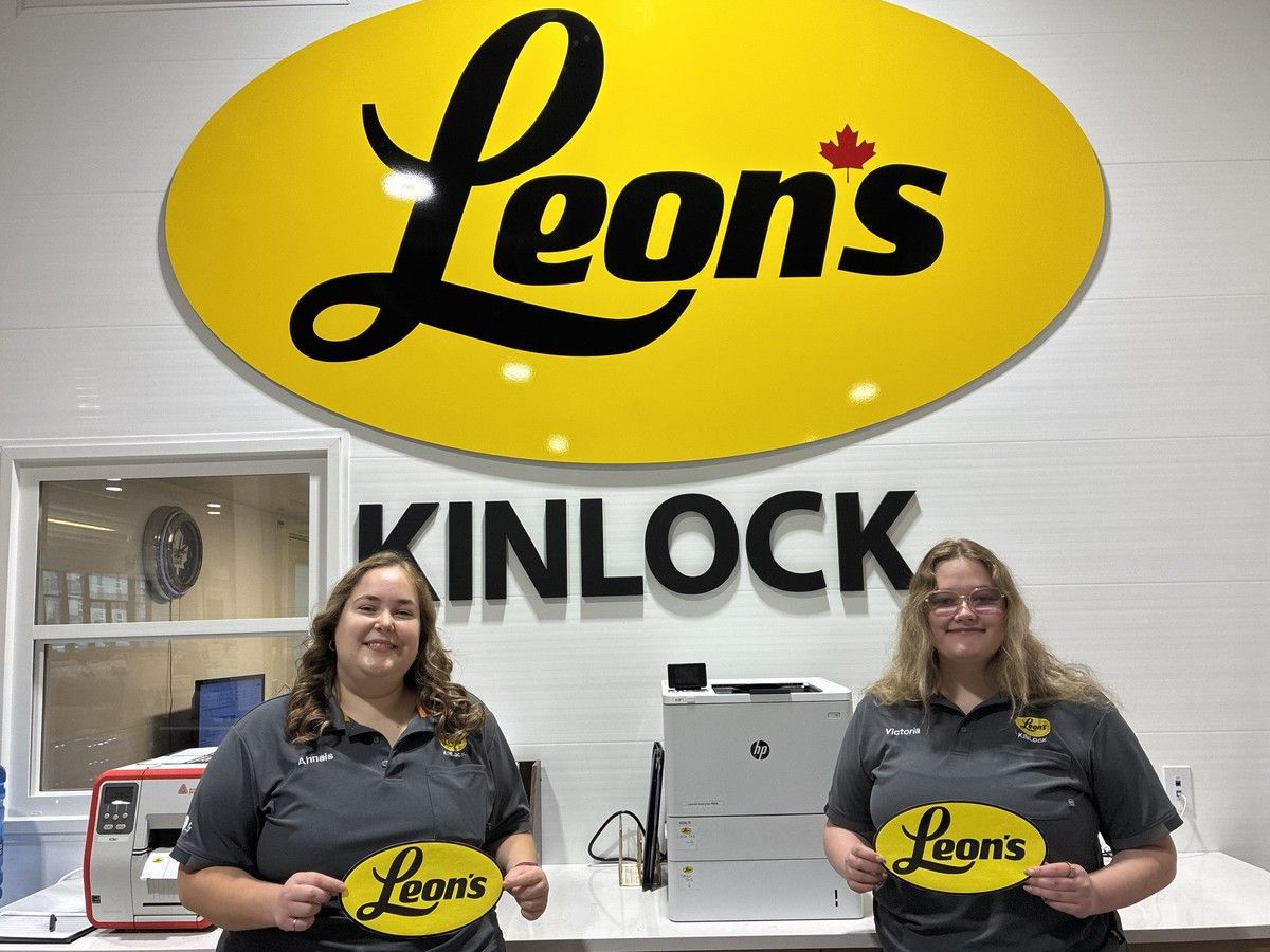 Ahnais Young and Victoria McDonald are sales associates at Leon's Kinlock.