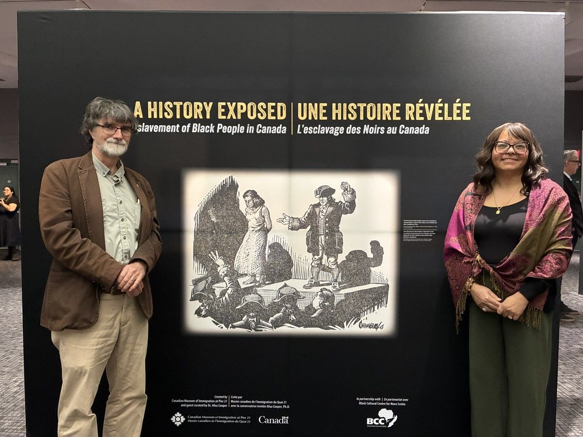 Dan Conlin (left) and Deanna Mohamed are historians taking part in the Museum of Industry's latest Voices and Views speaker series, speaking about slavery and the ripple effects of resistance, recognition, and legacy, first on Oct. 21 and then again on Dec. 2, respectively. MATTHEW BAMBRICK