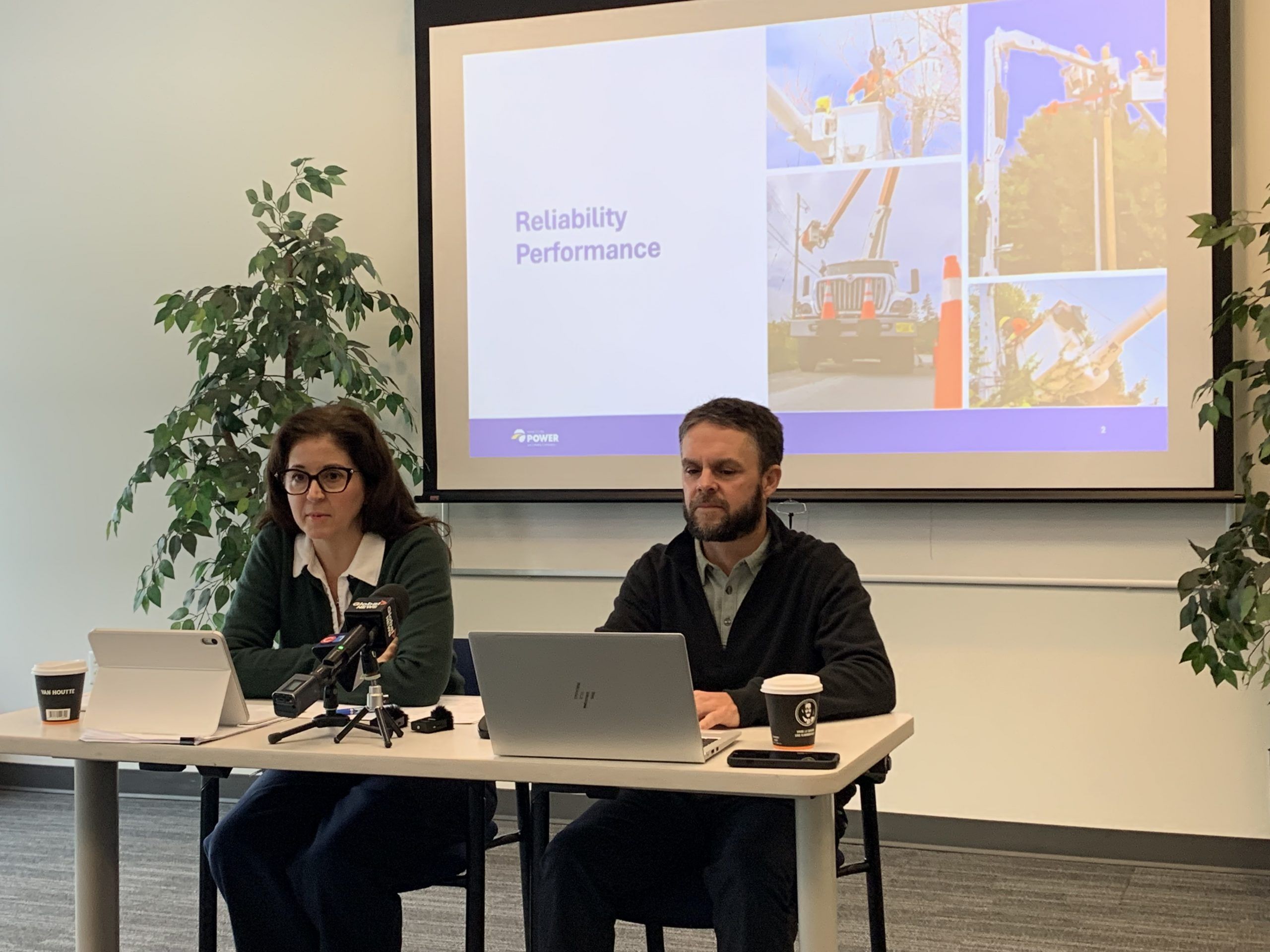 Charlene MacMullin, Senior Manager, Reliability Engagement & Standards and Keith O'Callaghan, operations manager Central Nova Scotia Power, offered an update on Nova Scotia Power's five-year, $1.3 billion Reliability Plan.