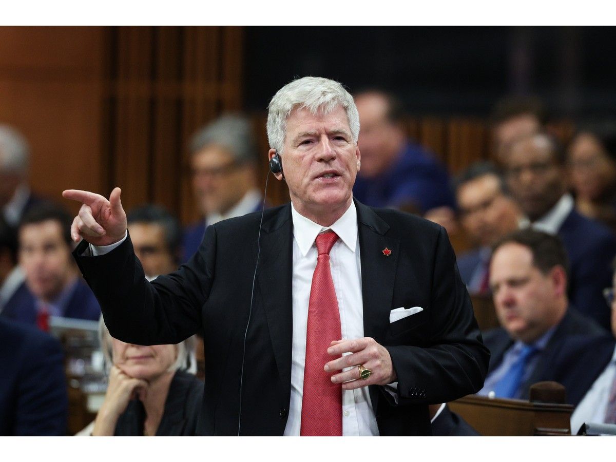 Minister of Energy and Natural Resources Tim Hodgson speaks during Question Period in the House of Commons on Parliament Hill in Ottawa on Wednesday, Oct. 7, 2026.