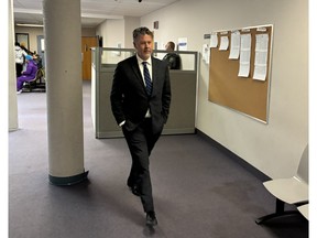 Defence lawyer Patrick MacEwen appeared in Halifax bail court Thursday with Fedul Antonio Cain, a Cole Harbour man who was arrested last week for allegedly violating his release conditions on human trafficking charges by repeatedly contacting one of the complainants. Cain faces three counts each of intimidation of a justice system participant, obstructing justice by trying to dissuade the woman from testifying, and breaching bail conditions.