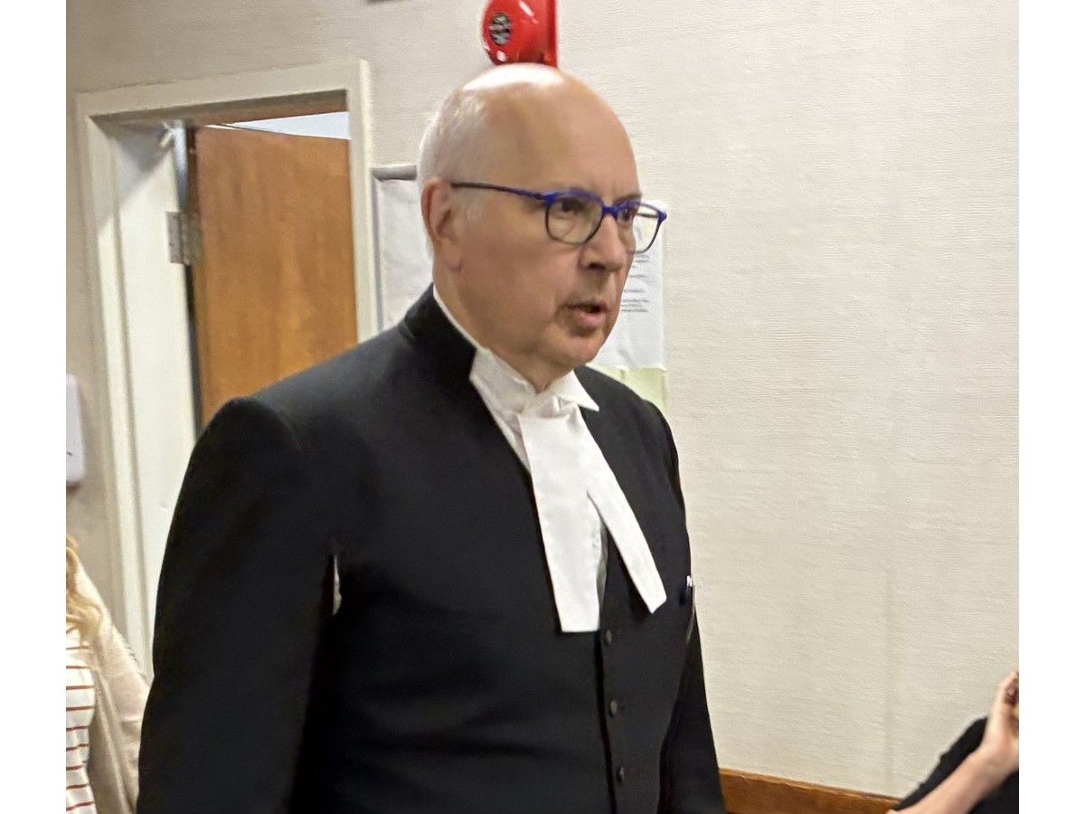 Halifax lawyer Ron Pizzo appeared in Pictou provincial court via Teams video Monday for teacher Matthew Robert Donahoe, who's charged with assaulting four students at Dr. W.A. MacLeod Consolidated School in Riverton last month. The case will return to court Nov. 23.