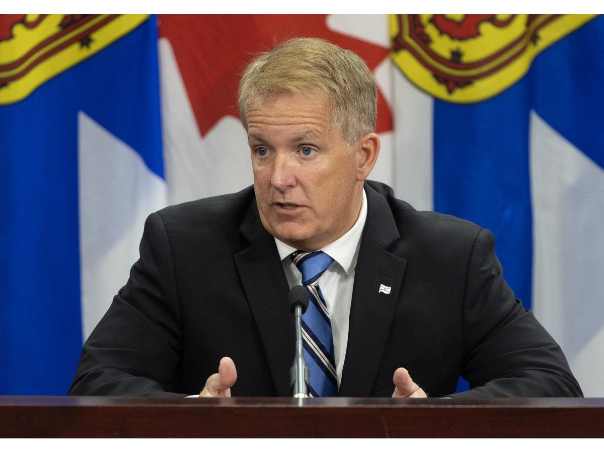 Justice Minister Scott Armstrong answers questions from reporters at One Government Place on Thursday, Sept. 3, 2026.