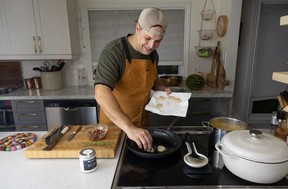 Chef Stephen Barrett, founder of Seasoned Plate, makes a meal in his Waverley home on Tuesday, Sept. 29, 2026. Ryan Taplin - The Chronicle Herald