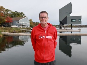 Ken Bagnell, CEO of the Canadian Sport Institute Atlantic, is proposing a $6.5 million expansion to the Lake Banook Paddle All Centre, which is the national training centre, at left. The expansion would include adding more washrooms and meeting rooms for national and international events and increase the size of their tight indoor training space. Bagnell is seen at Lake Banook in Dartmouth Friday October 16, 2026.