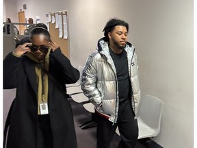 Trequawn Alvontra Smith arrives at Dartmouth provincial court Wednesday to be sentenced for his involvement in a Februay 2024 drive-by shooting. Smith, 26, of North Preston, was handed a 10-year prison sentence less reductions for remand credit and onerous bail conditions.