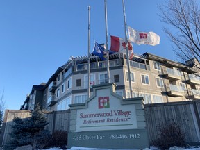 As of Feb. 4, Alberta Health Services confirmed there were 48 COVID-19 cases linked to the Summerwood Village Retirement Residence in Sherwood Park, including 16 active cases and nine resident deaths. Lindsay Morey/News Staff