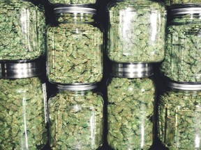 One of the sisters handed over 11 grams of cannabis in a glass jar. Under state law, drivers possessing medical cannabis must have it contained in its original packaging. /