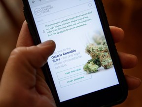 FILE: The Ontario Cannabis Store supplies cannabis products to the province’s licensed physical retailers as well as customers buying goods online.