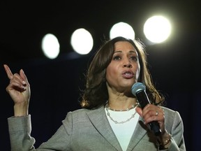 When asked if she saw "legislation in the future," Harris responded that the current administration is urging governors and states to "take our lead and to pardon people who have been criminalized for possession of marijuana. /