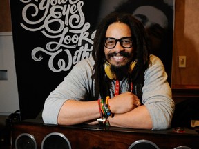FILE - Rohan Marley, son of late Reggae musician Bob Marley, displays the USD 799 One Foundation speaker system from the House of Marley at a press event at the Mandalay Bay Convention Center for the 2013 International CES on January 6, 2013 in Las Vegas, Nevada.