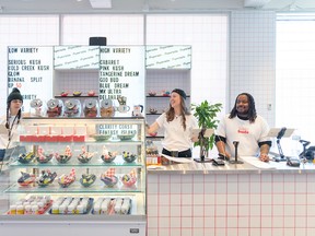 The company’s stores pay homage to familiar and nostalgic retail environments, such as bodegas, flower shops and subway newsstands.