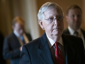 “She said that, with respect to this virus, marijuana is ‘a therapy that has proven successful.’ You can’t make this up. I hope she shares her breakthrough with Dr. Fauci,” McConnell said of Pelosi.