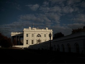 FILE: WASHINGTON, DC - NOVEMBER 14: The White House stands in the late afternoon light on Nov. 14, 2019 in Washington, DC. /