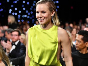 FILE: SANTA MONICA, CALIFORNIA - JANUARY 12: Kristen Bell accepts the #SeeHer Award onstage at the 25th Annual Critics' Choice Awards at Barker Hangar on January 12, 2020 in Santa Monica, California.