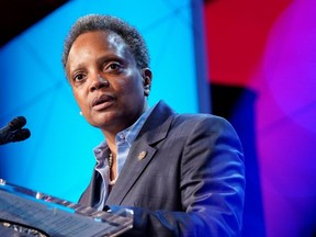 FILE: Mayor of Chicago Lori Lightfoot speaks at the U.S. Conference of Mayors 88th Winter Meeting in Washington, U.S., January 23, 2020. /