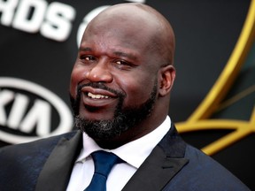 FILE: Shaquille O'Neal attends the 2019 NBA Awards at Barker Hangar on June 24, 2019 in Santa Monica, Calif. /
