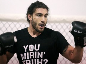 FILE: Mixed martial artist Elias Theodorou trains at the MMA University in NE Calgary.