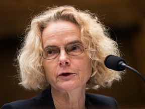 Dr. Nora Volkow, director at the National Institute on Drug Abuse (NIDA) and National Institutes of Health (NIH), testifies during a House Energy and Commerce Committee hearing concerning federal efforts to combat the opioid crisis, Oct. 25, 2017 in Washington, DC.