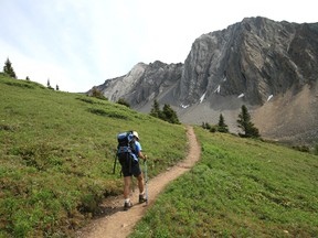 Hiking towards Mount Arethusa in the Alberta Rockies. Photo: Photawa/Getty Images