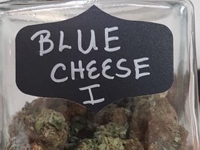 Blue Cheese from Tupa's Joint, an Indigenous dispensary in Vernon. B.C.