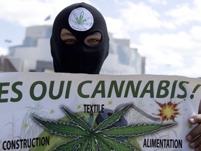 FILE: People demonstrate to call for the legalisation of marijuana, on May 9, 2015 in Paris, France.