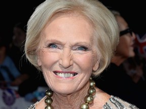 FILE: Mary Berry attends the Pride Of Britain awards at the Grosvenor House Hotel on Oct. 31, 2016 in London, England.