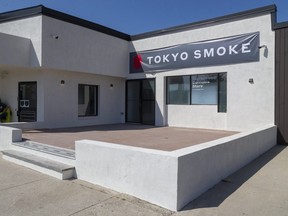 A new Tokyo Smoke location is going in at the site of the former Central Cannabis Store on Wonderland Road just north of Oxford street in London, Ont. Photograph taken on Friday July 3, 2020. (Mike Hensen/The London Free Press)