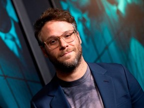 US-Canadian actor Seth Rogen attends the special screening of Warner Bros Pictures' "Motherless Brooklyn" in Los Angeles, on October 28, 2019.