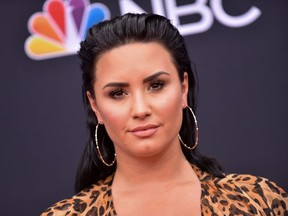 FILE: Singer/songwriter Demi Lovato attends the 2018 Billboard Music Awards 2018 at the MGM Grand Resort International on May 20, 2018, in Las Vegas, Nev.