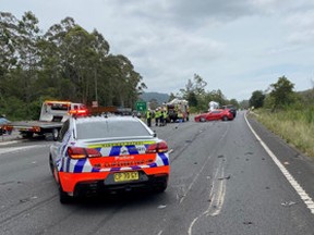 A 37-year-old Queensland man was arrested and treated at the scene for minor injuries. /