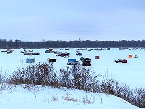 There has been a marked increase in the popularity of ice fishing this year in southern Manitoba. /