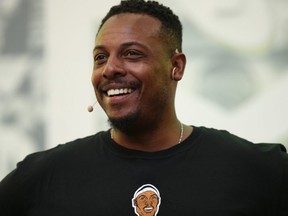 FILE: Paul Pierce, NBA legend speaks during the NRL Grand Final Media Opportunity at Martin Place on Oct. 4, 2019 in Sydney, Australia. /