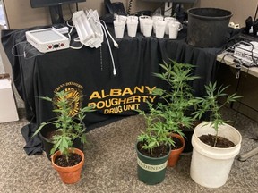 Investigators with the Albany-Dougherty Drug Unit (ADDU) made their way to a home after being flagged down by a passerby. /