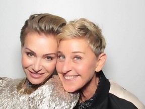 “I stand by Ellen,” de Rossi wrote on Instagram. /