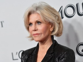 FILE: US actress/activist Jane Fonda attends the 2019 Glamour Women Of The Year Awards at Alice Tully Hall, Lincoln Center on Nov. 11, 2019 in New York City. /