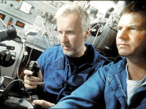 FILE: James Cameron and actor Bill Paxton revisit the Titanic's wreckage in the 3-D IMAX documentary Ghosts Of The Abyss. /