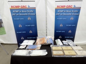 Some of the items seized during recent raids involving the Nova Scotia RCMP. /