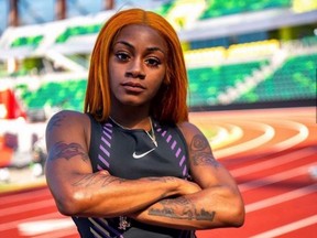 Spectators couldn’t believe the International Olympic Committee banned Sha’Carri Richardson after returning a positive test for THC. /