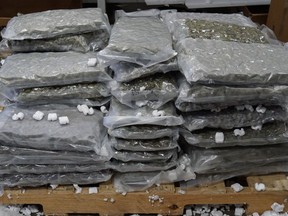 A tractor trailer manifested to be carrying aluminum caps was caught by the U.S. Customs and Border Protection with over 2,500lbs of marijuana on board at the Fort Street Cargo facility in Detroit. Image courtesy of CBP / Windsor Star