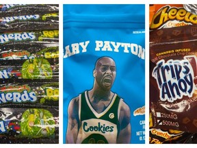 Photographs of the cannabis candy packages were posted to the Police Department’s official Facebook page.