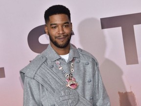 Kid Cudi arrives for the Los Angeles season three premiere of the HBO series "Westworld" in Hollywood on March 5, 2020.