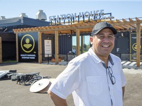 Tony Girogi is the founder and CEO of Sensi Brands Inc. Today the company opened a farm-gate marijuana store called Station House located on the same property that the company grows marijuana on in St. Thomas. (Derek Ruttan/The London Free Press)