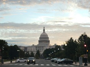 The US Capitol is seen in Washington, DC on October 4, 2021.